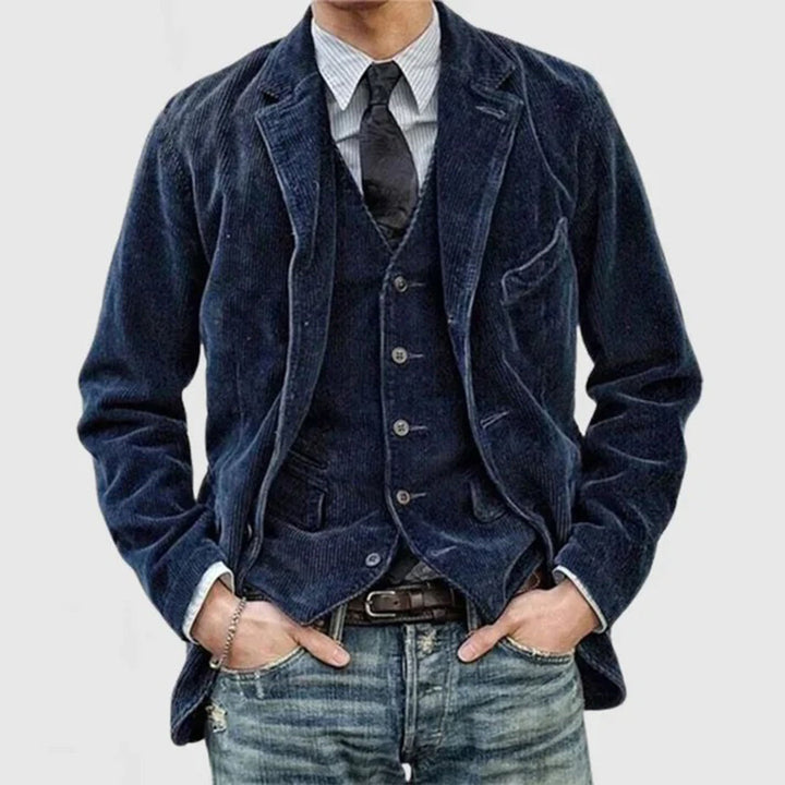 Elegant men's corduroy jacket from CAS brand