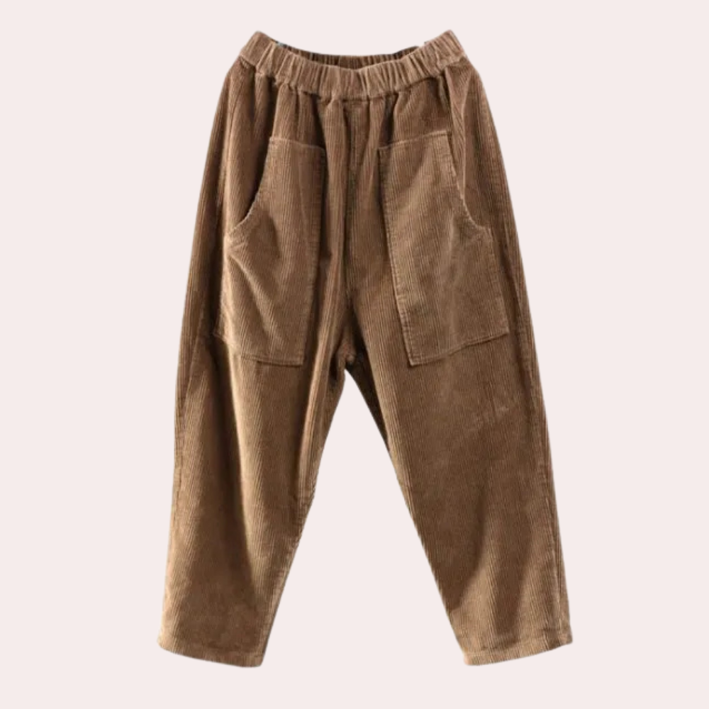 LAIA - Elegant corduroy trousers for fashion-forward women