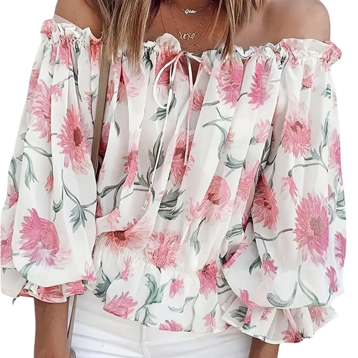 Elegant and stylish floral pattern blouse for women