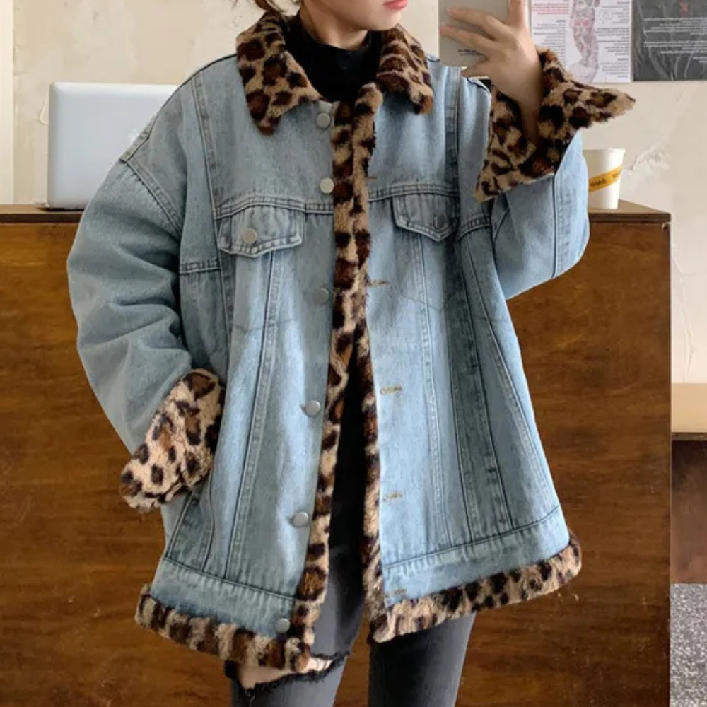 Women's stylish denim winter coat CALISSA - The perfect combination of fashion and comfort!