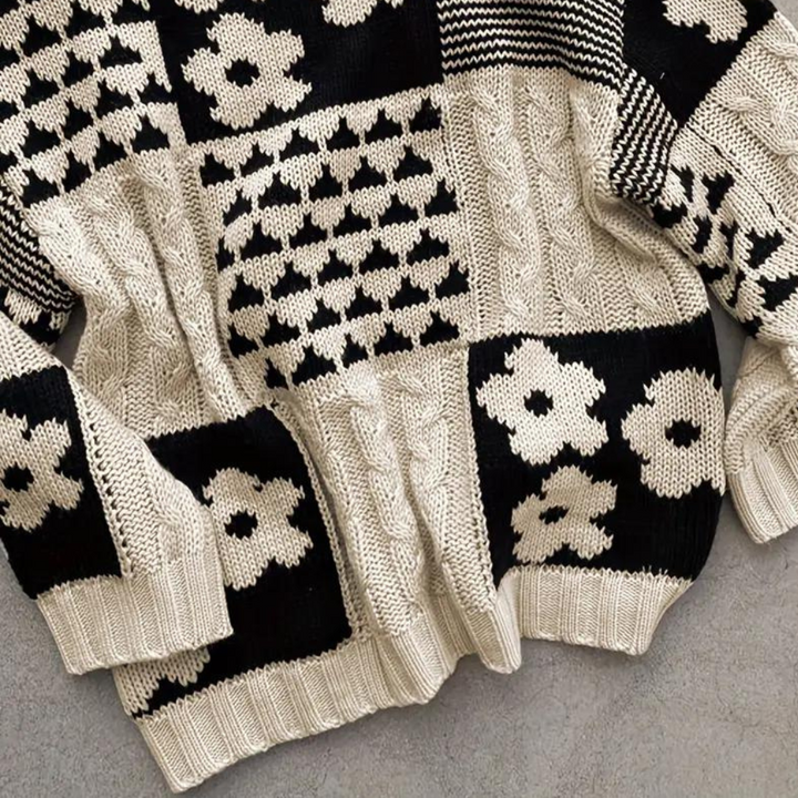 Women's stylish jumper - timeless ABIGAIL pattern