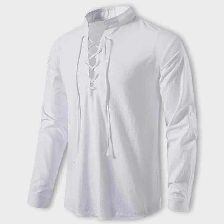 LASZLO V-neck Shirt - Classic Elegance and Refinement for Every Occasion