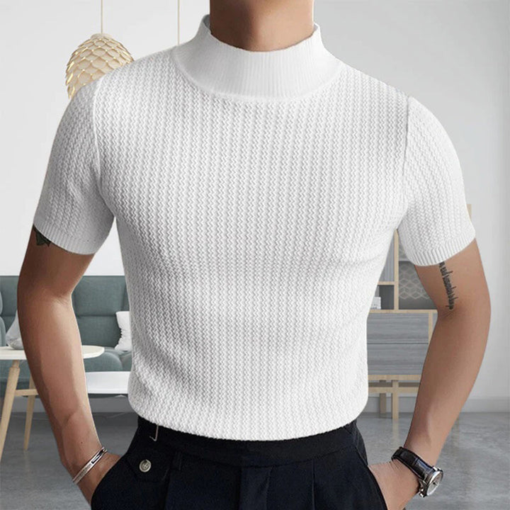 Stylish ENZO Slim ribbed shirt for modern men
