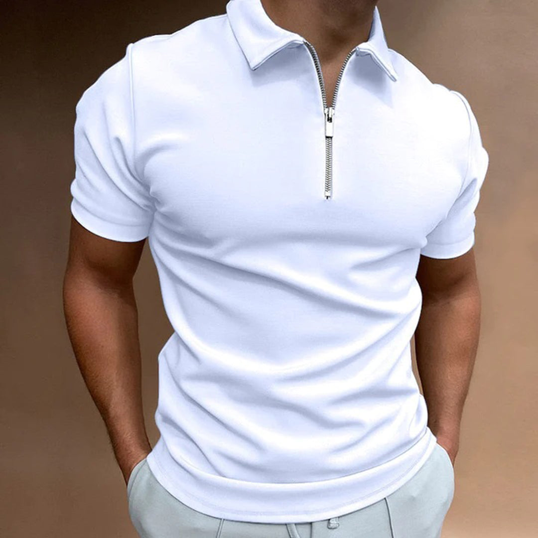 Elegant men's polo from the ADORJAN brand