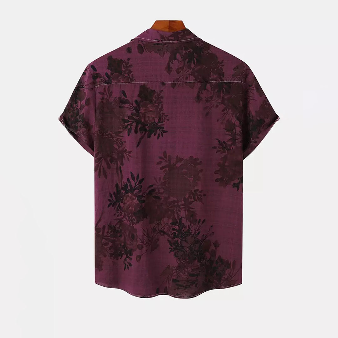 EASTON men's shirt with luxurious floral pattern
