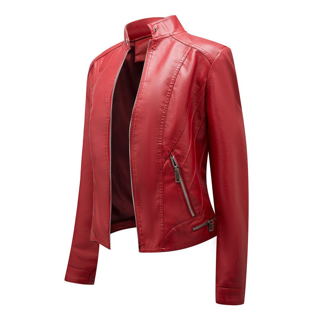 The classic SLAVKA leather jacket: an enduring elegance that will highlight your unique style