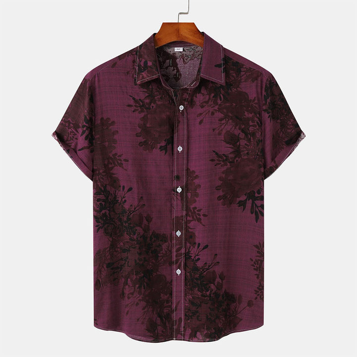 EASTON men's shirt with luxurious floral pattern