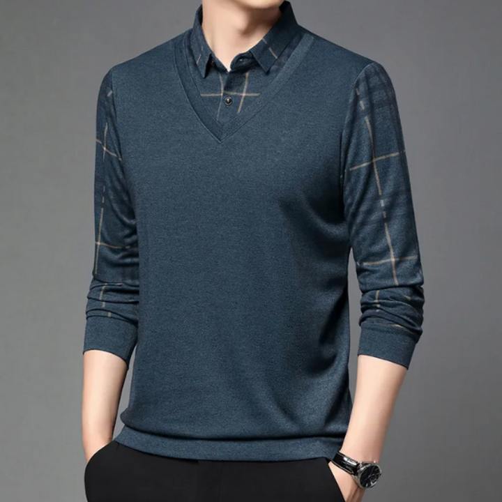 Stylish classic T-shirt for men - Elegance and uniqueness from DELFIN