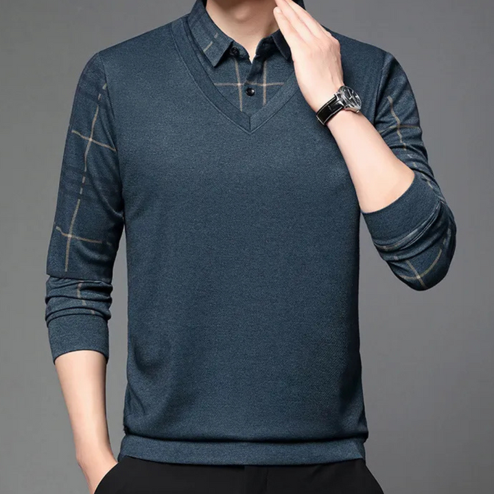 Stylish classic T-shirt for men - Elegance and uniqueness from DELFIN