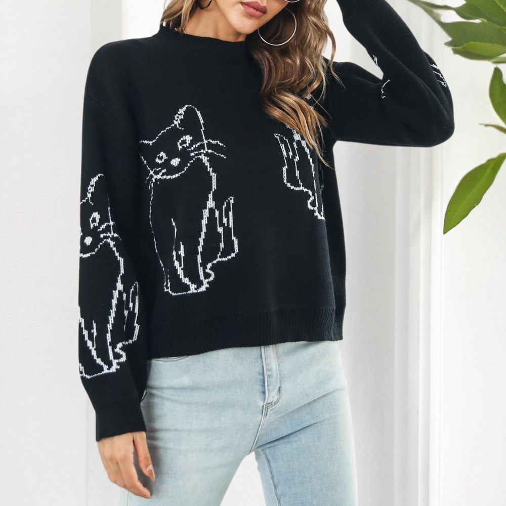 Elegant women's AYDA jumper in luxurious premium materials