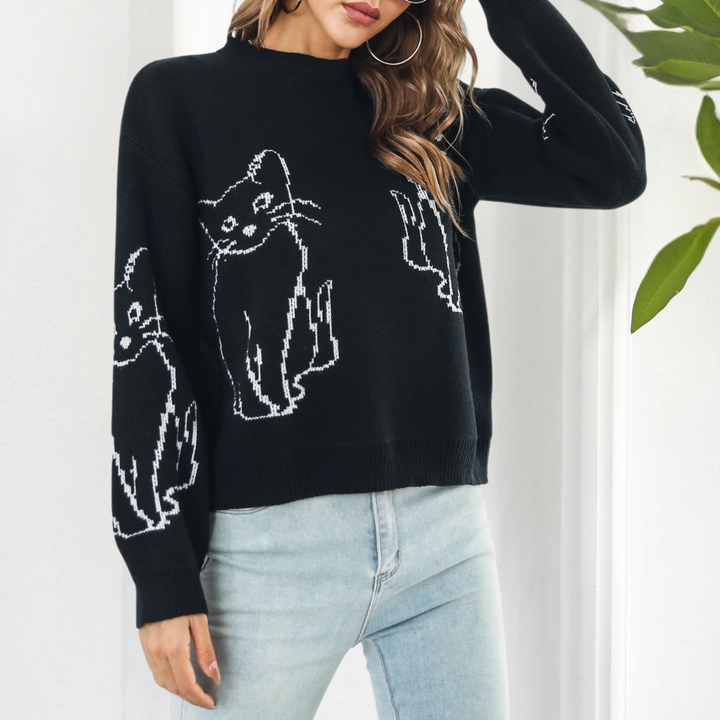 Elegant women's AYDA jumper in luxurious premium materials
