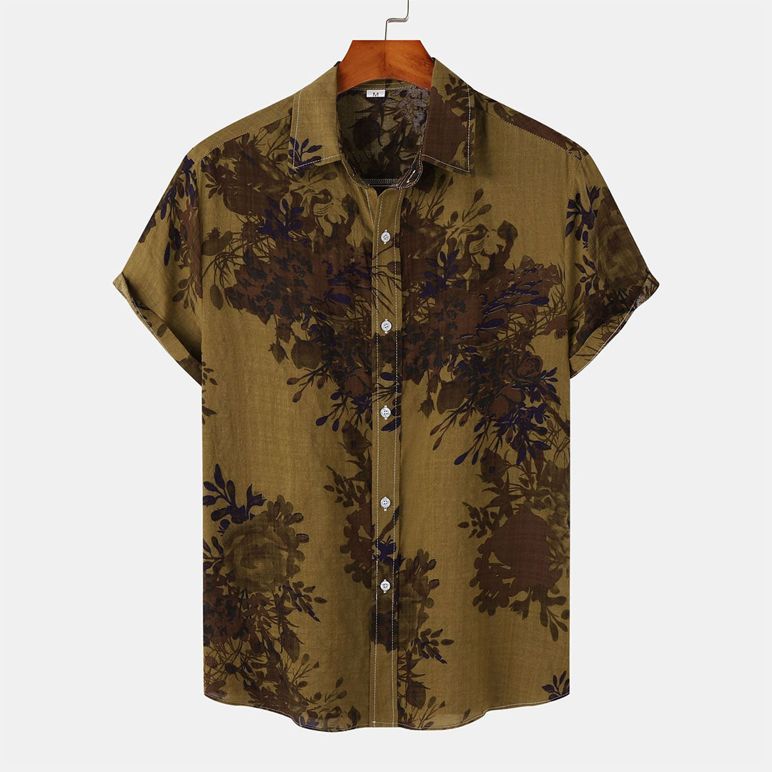 EASTON men's shirt with luxurious floral pattern