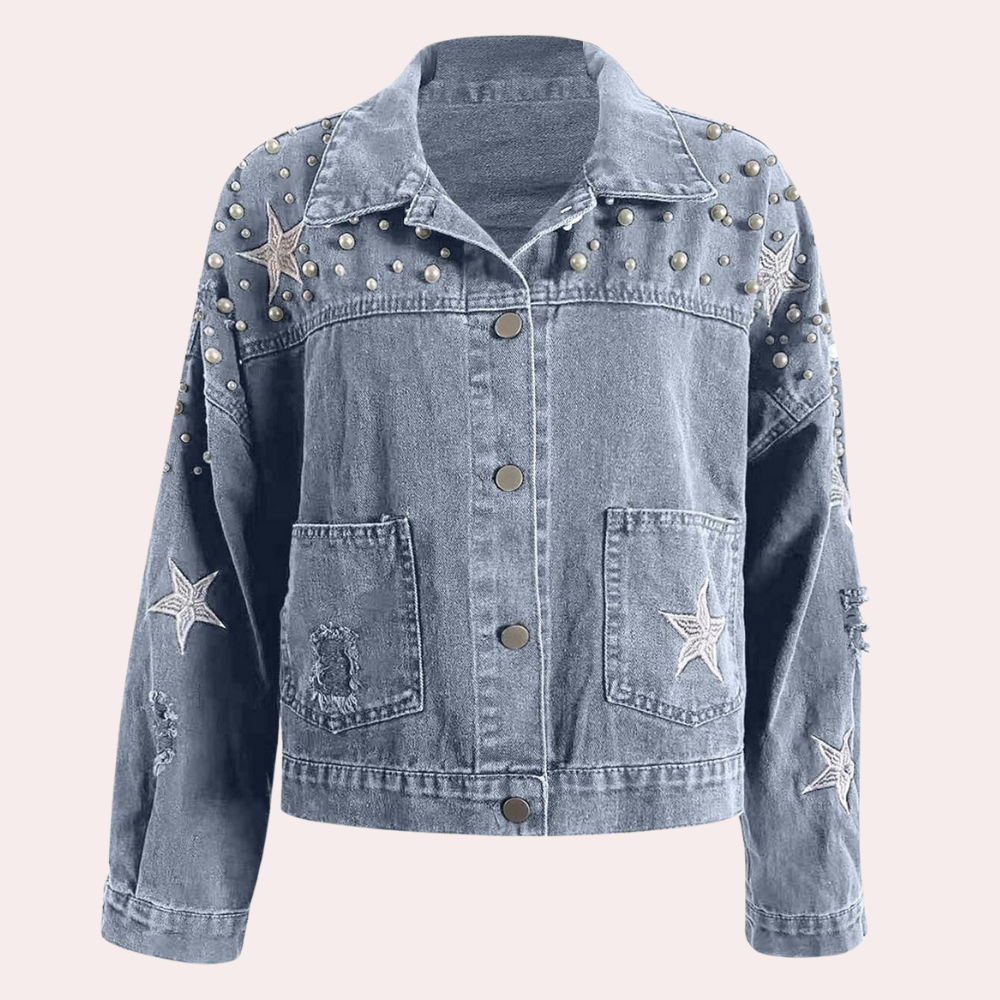 Stylish denim jacket for women from the renowned brand LYRIC - the perfect choice for any occasion!