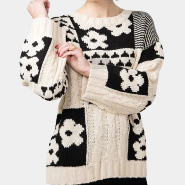 Women's stylish jumper - timeless ABIGAIL pattern