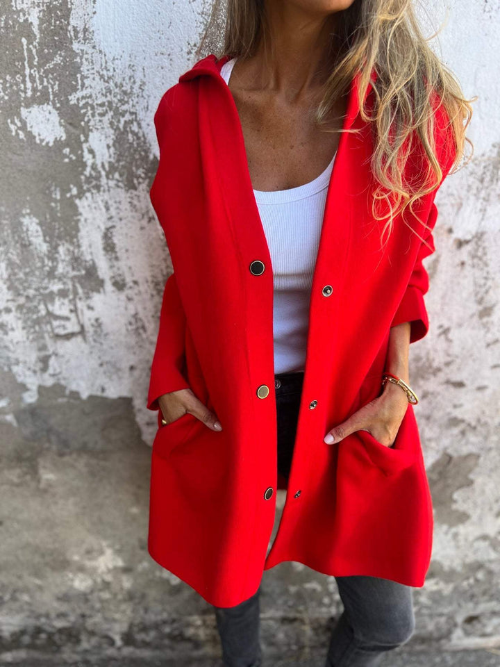 Élise™ coat with buttons - Elegance and Style in One!