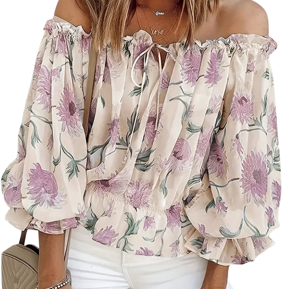 Elegant and stylish floral pattern blouse for women