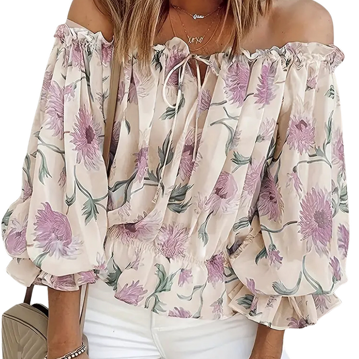 Elegant and stylish floral pattern blouse for women
