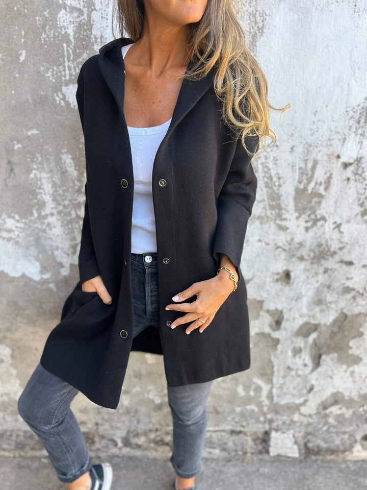 Élise™ coat with buttons - Elegance and Style in One!