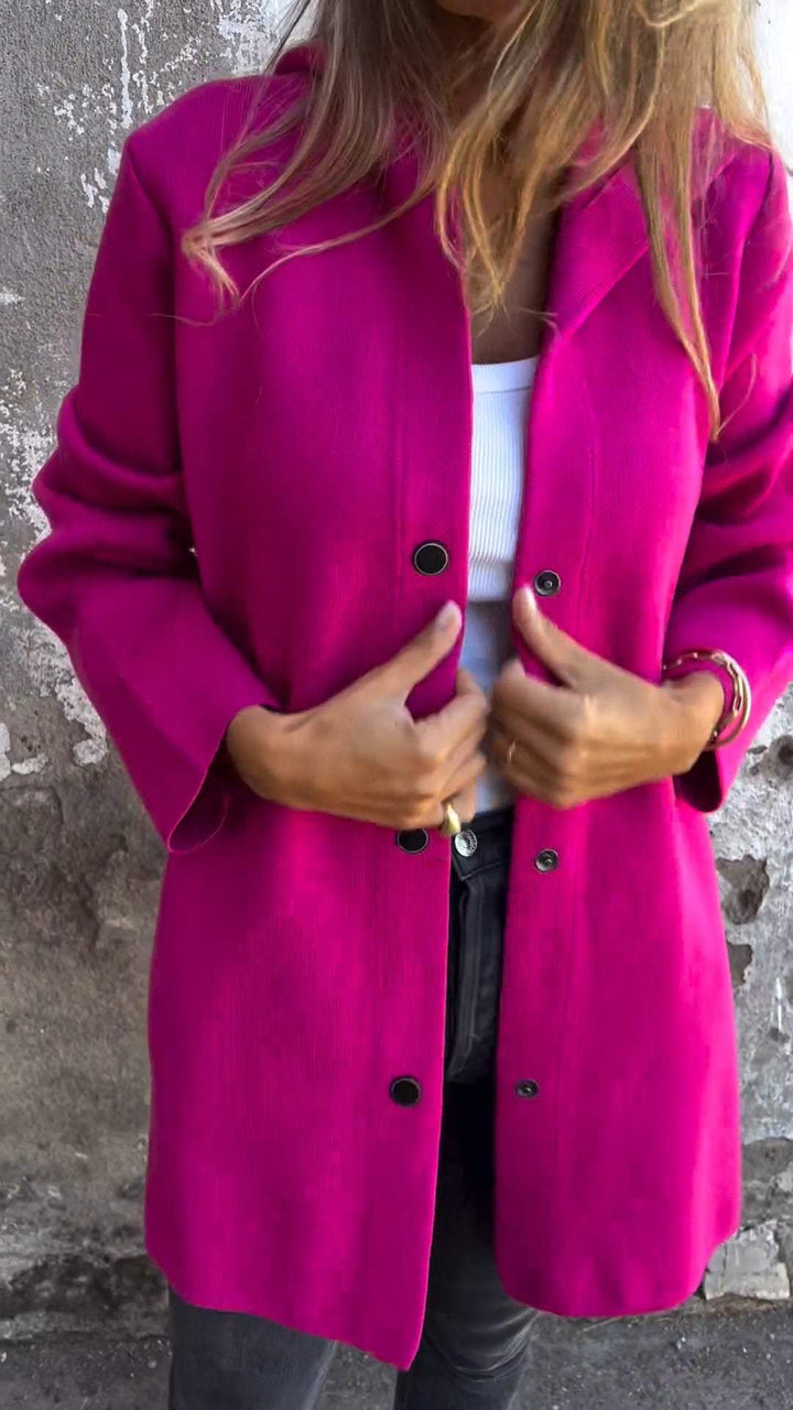 Élise™ coat with buttons - Elegance and Style in One!