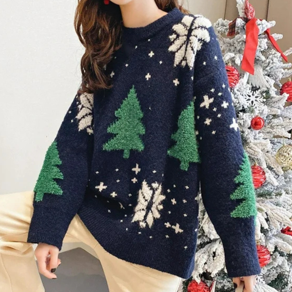 Stylish ANGELIE Christmas jumper for women - bring a magical atmosphere to your outfit!