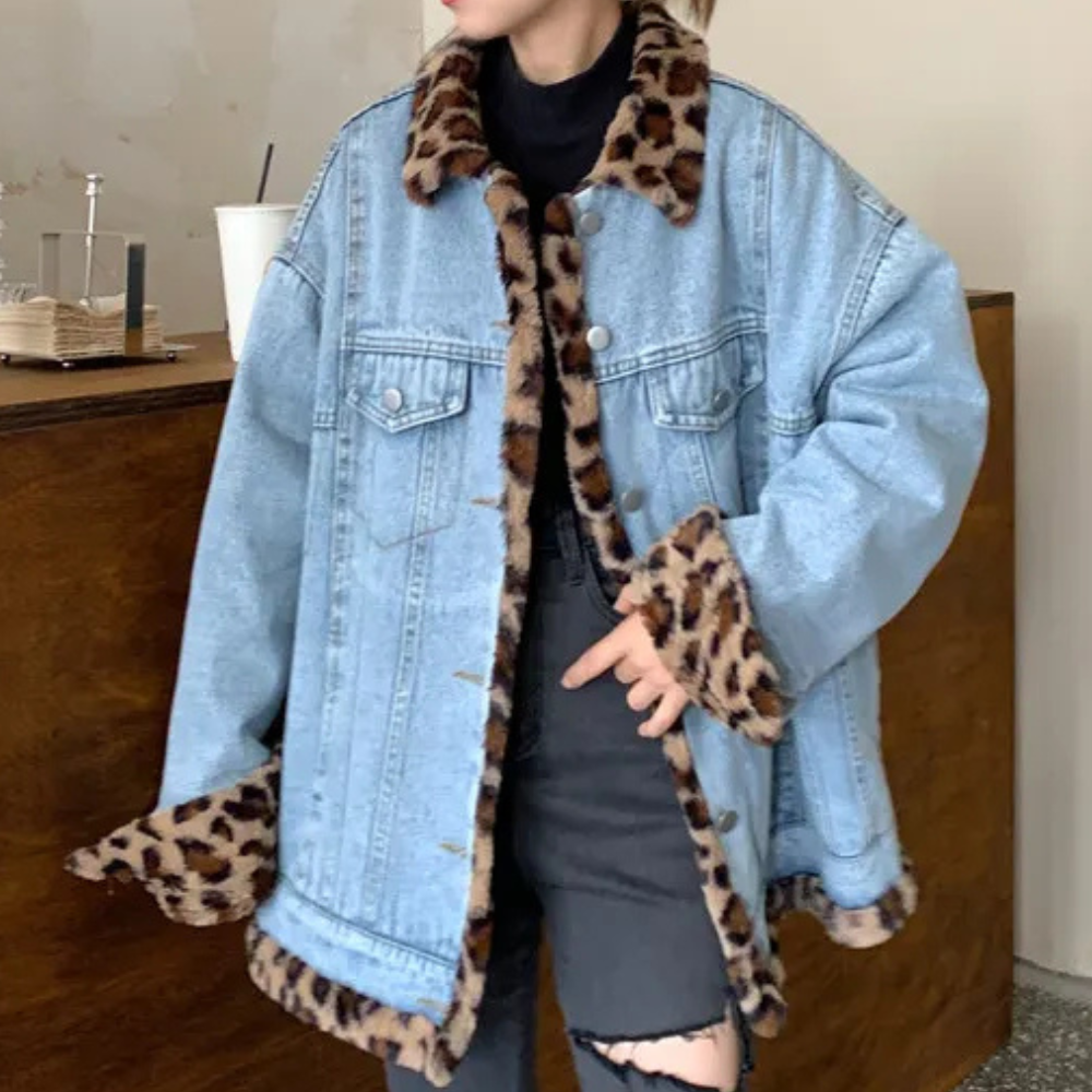 Women's stylish denim winter coat CALISSA - The perfect combination of fashion and comfort!