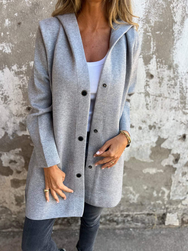 Élise™ coat with buttons - Elegance and Style in One!