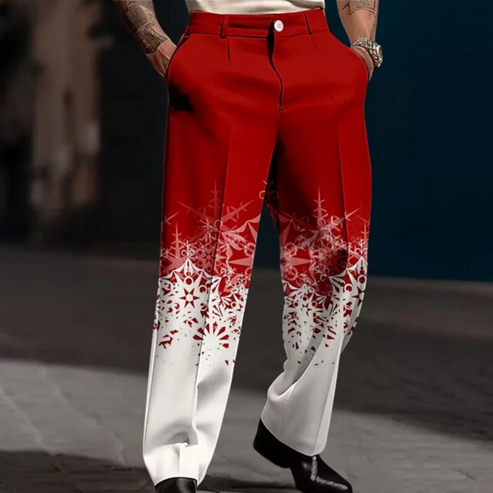 Stylish and luxurious Christmas trousers for men - MANUELO