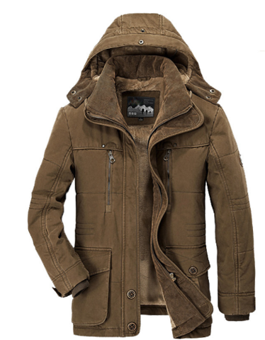 Colton - Elegant men's winter jacket with unique fleece lining