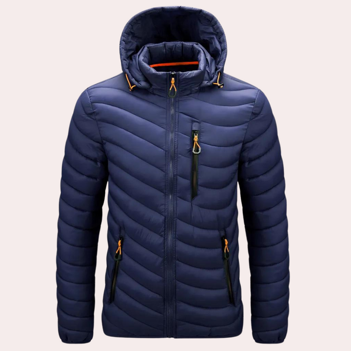 Stylish men's Bernard Luxe hooded jacket - bring your wardrobe to life!