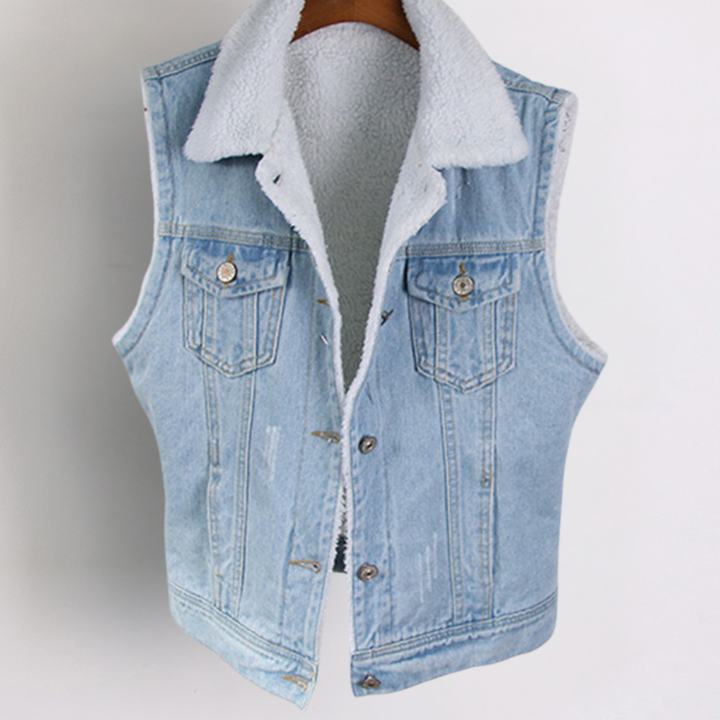 Stylish and elegant denim cardigan for women - CLAIRE