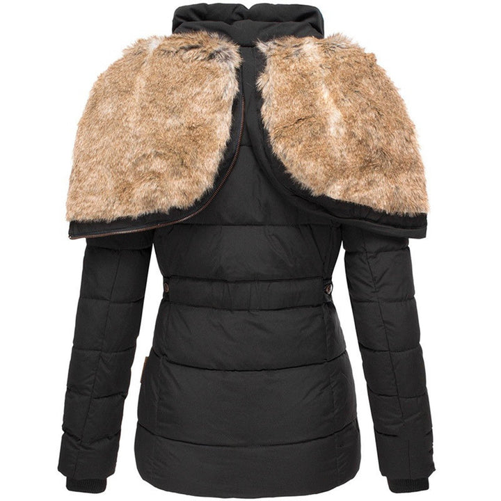 Simone™ luxury winter coat with elegant fur lining.