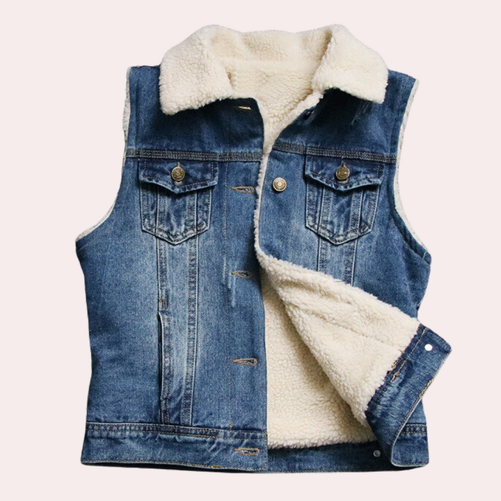 Stylish and elegant denim cardigan for women - CLAIRE