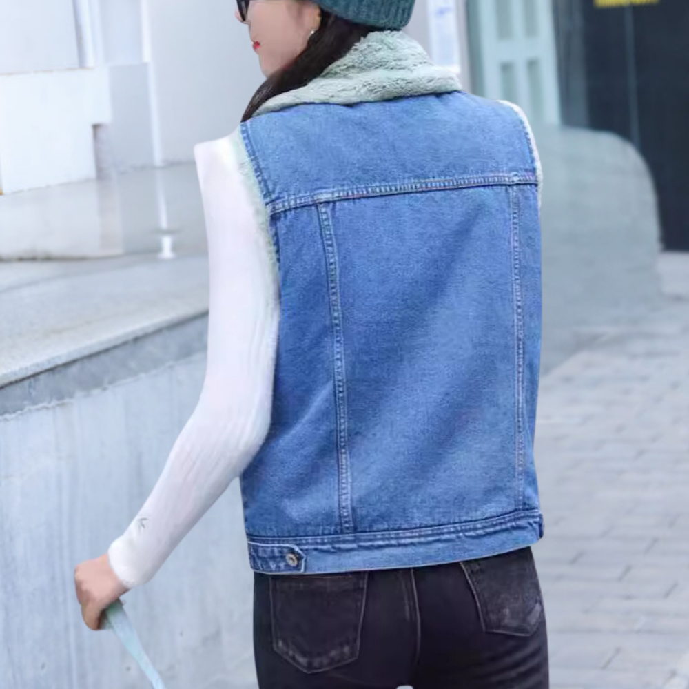 ELEANOR - Stylish and comfortable winter denim cardigan for women, perfect for cold days