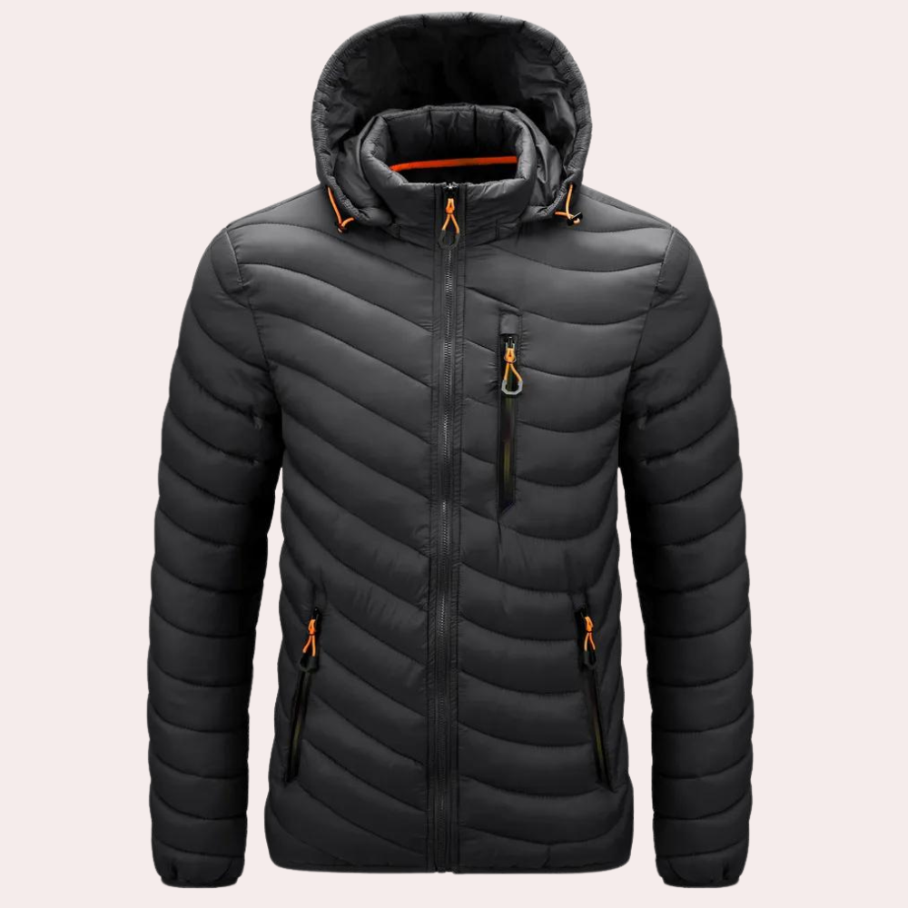 Stylish men's Bernard Luxe hooded jacket - bring your wardrobe to life!