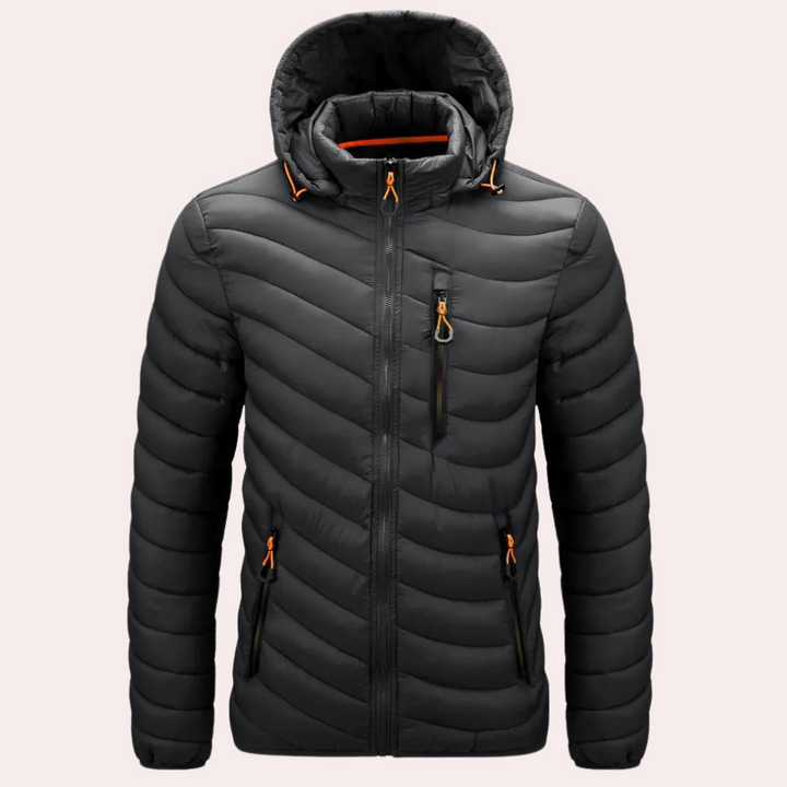 Stylish men's Bernard Luxe hooded jacket - bring your wardrobe to life!