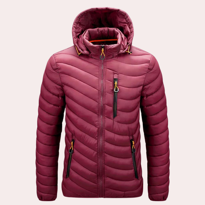 Stylish men's Bernard Luxe hooded jacket - bring your wardrobe to life!