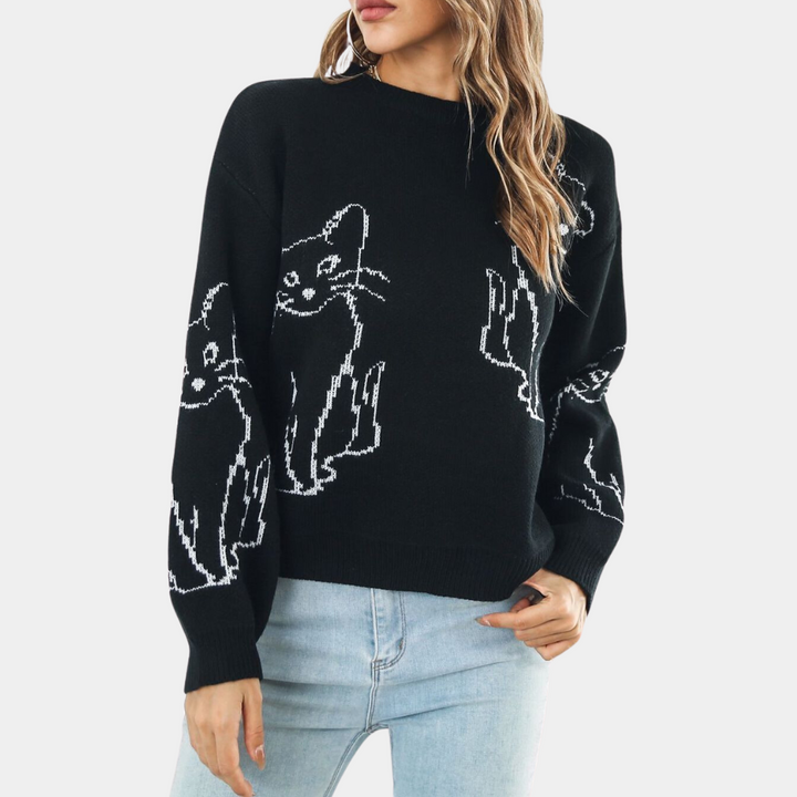 Elegant women's AYDA jumper in luxurious premium materials