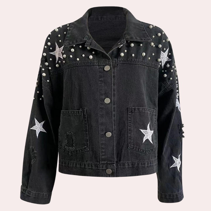 Stylish denim jacket for women from the renowned brand LYRIC - the perfect choice for any occasion!