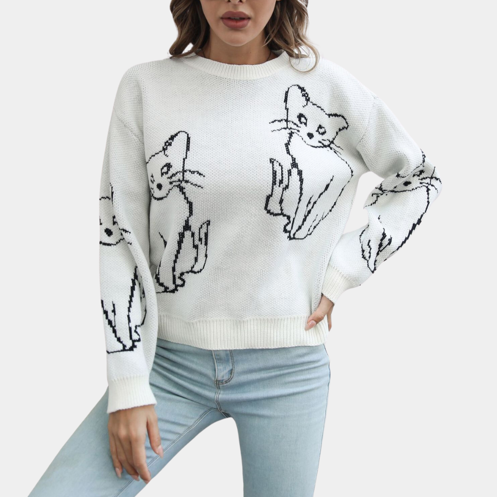 Elegant women's AYDA jumper in luxurious premium materials