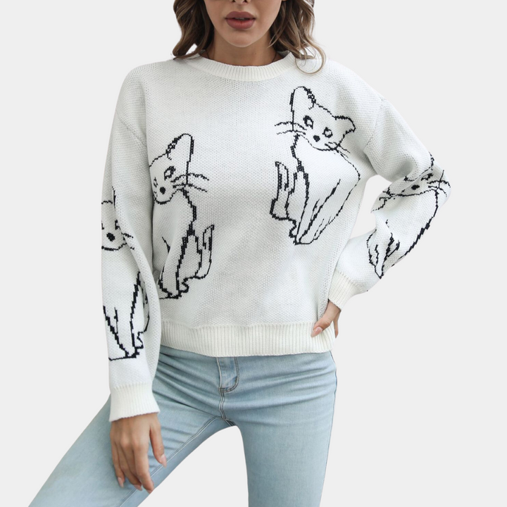 Elegant women's AYDA jumper in luxurious premium materials