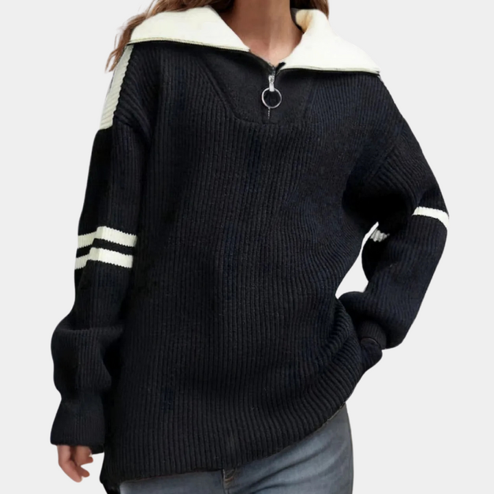 AURORE - Classic elegant women's jumper, a must-have in every wardrobe